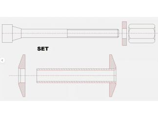 30 mm Stock Take Down K98 Mauser Stock Washer Takedown-Scheibe WWII Set