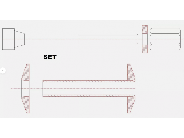 30 mm Stock Take Down K98 Mauser Stock Washer Takedown-Scheibe WWII Set