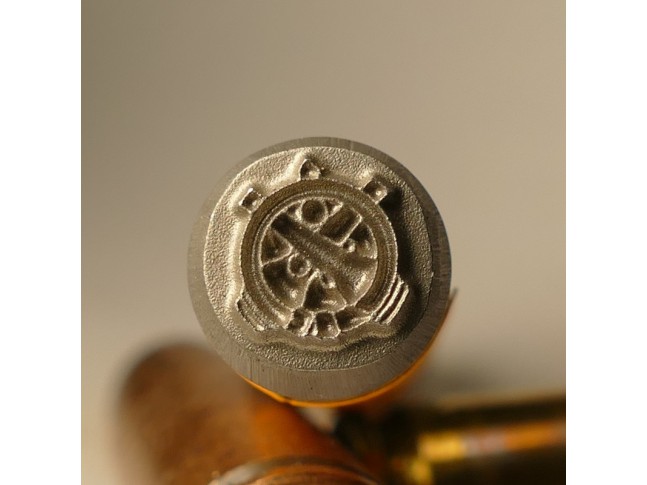 Crossed Cannons, Ordinance Wheel Stamp