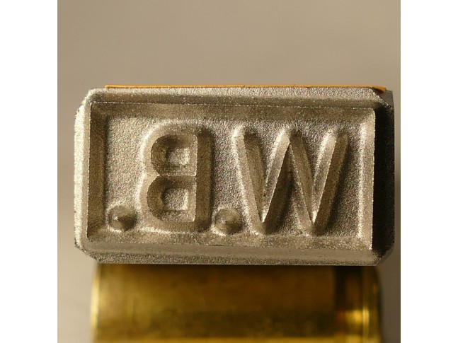 Schlagstempel W.B. Col. Waldemar S. Broberg