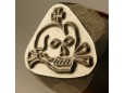 Stamp Skull with Crown