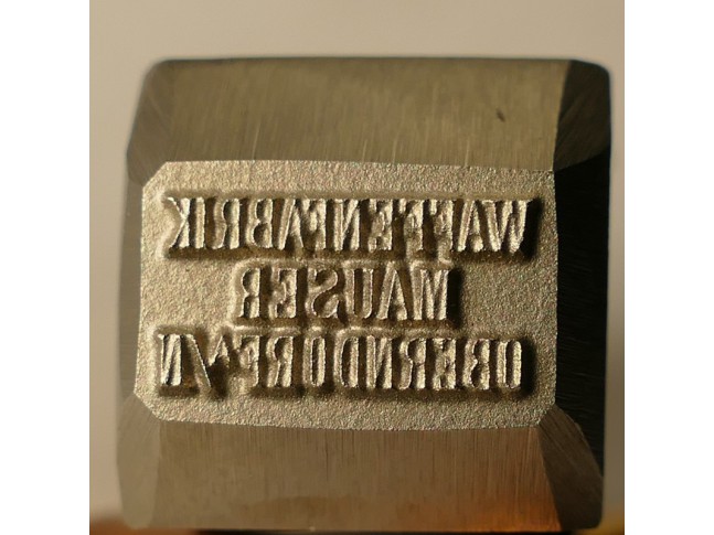 Stempel WAFFENFABRIK MAUSER OBERNDORF A/N