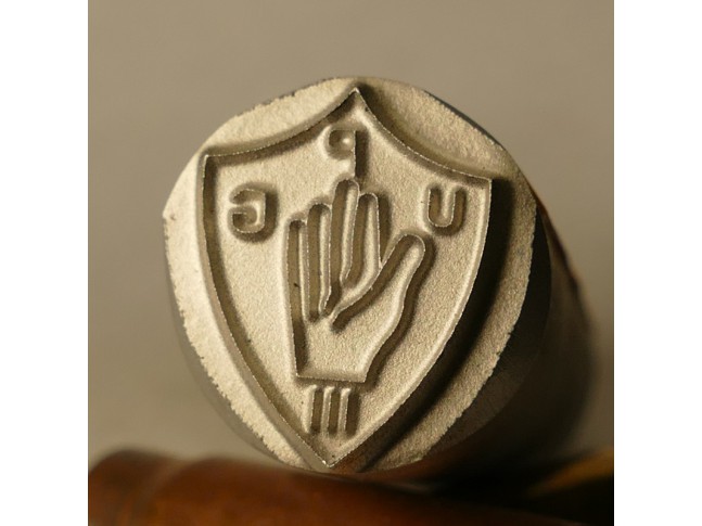 Stempel UPG III Dłoń w herbie