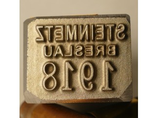 Stempel STEINMETZ BRESLAU 1918