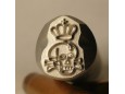 Stamp Skull with Crown