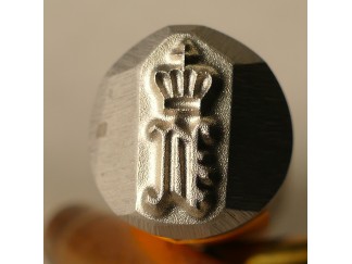 Gothic letter under crown Stamp