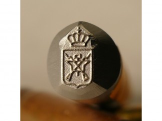 Włoski Stempel Proof Mark Kowadło młot i skrzyżowane karabiny