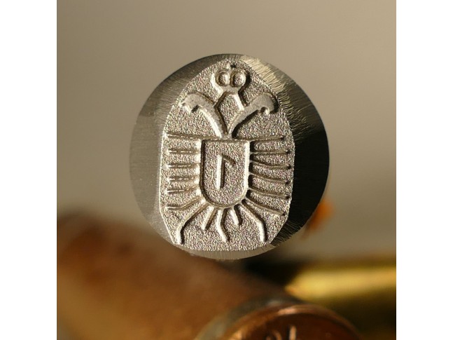 Austrian Stamp Proof Mark Double-headed eagle with number 1