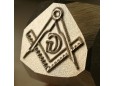 Schlagstempel Freimaurerkompass G