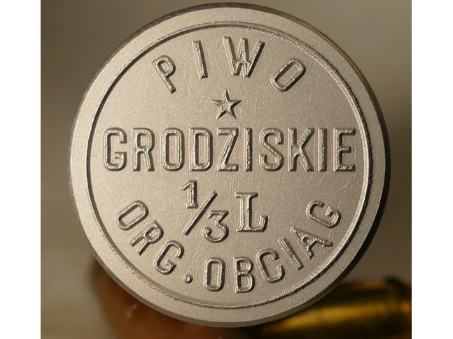 Stempel Piwo Grodziskie 1/3L Org. Obciąg